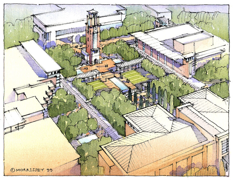 Southeastern Louisiana University Masterplan QUAD Holly Smith   Southeastern Louisiana University Masterplan QUAD 768x592 